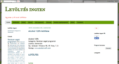 Desktop Screenshot of letoltesingyen.blogspot.com