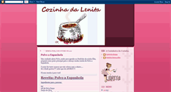 Desktop Screenshot of cozinhadalenita.blogspot.com