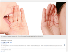 Tablet Screenshot of ohrenpflege.blogspot.com