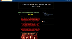 Desktop Screenshot of influenciadelmetal.blogspot.com