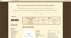 Desktop Screenshot of acousticmusicvideo.blogspot.com