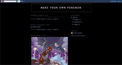 Desktop Screenshot of makeyourownpokemon.blogspot.com