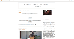 Desktop Screenshot of greenbeansandlittlethings.blogspot.com