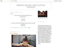 Tablet Screenshot of greenbeansandlittlethings.blogspot.com