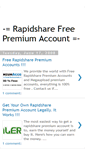 Mobile Screenshot of free-rs-premium-acc.blogspot.com