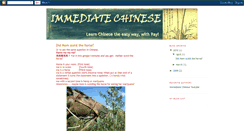 Desktop Screenshot of immediatechinese.blogspot.com