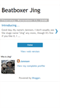 Mobile Screenshot of beatboxerjing.blogspot.com