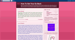 Desktop Screenshot of howtogetyourexback.blogspot.com