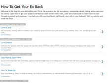 Tablet Screenshot of howtogetyourexback.blogspot.com