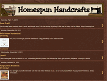 Tablet Screenshot of homespunhandcrafts.blogspot.com