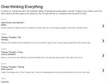 Tablet Screenshot of over-thinkingeverything.blogspot.com