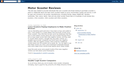 Desktop Screenshot of motorscooterreview.blogspot.com