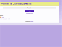 Tablet Screenshot of carouselevents.blogspot.com