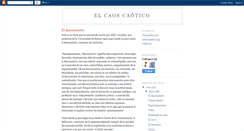 Desktop Screenshot of elcaoscaotico.blogspot.com