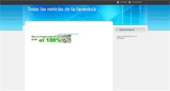Desktop Screenshot of infofarandula.blogspot.com