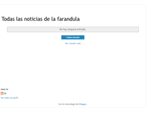 Tablet Screenshot of infofarandula.blogspot.com