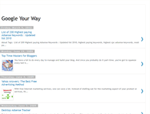 Tablet Screenshot of googleyourway.blogspot.com