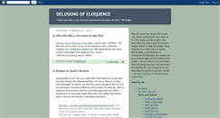 Desktop Screenshot of delusionsofeloquence.blogspot.com