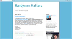 Desktop Screenshot of handymanmatterskw.blogspot.com