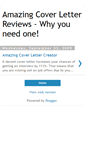 Mobile Screenshot of amazing-cover-letters-reviews.blogspot.com