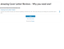 Tablet Screenshot of amazing-cover-letters-reviews.blogspot.com