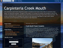 Tablet Screenshot of carpinteriacreekmouth.blogspot.com