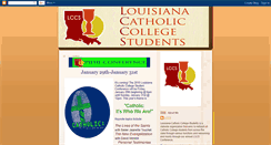 Desktop Screenshot of louisianacatholiccollegestudents.blogspot.com