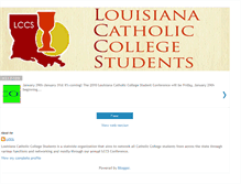 Tablet Screenshot of louisianacatholiccollegestudents.blogspot.com