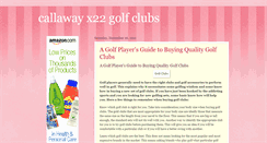 Desktop Screenshot of callawayx22golfclubs.blogspot.com