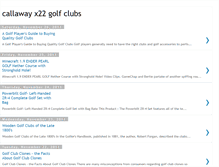 Tablet Screenshot of callawayx22golfclubs.blogspot.com