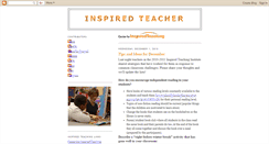 Desktop Screenshot of inspiredteacher.blogspot.com