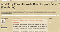 Desktop Screenshot of modelosyformulariosdederechoprocesal.blogspot.com