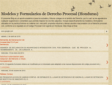 Tablet Screenshot of modelosyformulariosdederechoprocesal.blogspot.com