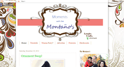 Desktop Screenshot of momentswiththemontanos.blogspot.com