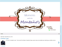 Tablet Screenshot of momentswiththemontanos.blogspot.com