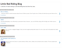 Tablet Screenshot of littleredridingblog.blogspot.com