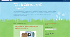 Desktop Screenshot of educacioninfantilcheycris.blogspot.com