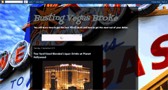 Desktop Screenshot of bustingvegas.blogspot.com