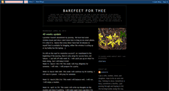Desktop Screenshot of barefeetforthee.blogspot.com