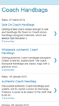 Mobile Screenshot of coach-handbags-site.blogspot.com