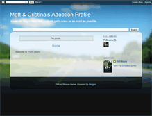 Tablet Screenshot of mattcristinaadoption.blogspot.com