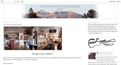 Desktop Screenshot of customsoundinstruments.blogspot.com