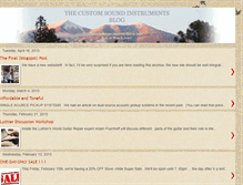 Tablet Screenshot of customsoundinstruments.blogspot.com