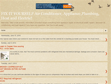 Tablet Screenshot of fixityourselfairconditioner.blogspot.com