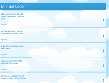 Tablet Screenshot of dini-sohbetler.blogspot.com