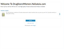 Tablet Screenshot of my-drug-store-for-women.blogspot.com