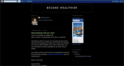 Desktop Screenshot of becomewealthier.blogspot.com
