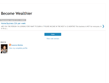 Tablet Screenshot of becomewealthier.blogspot.com