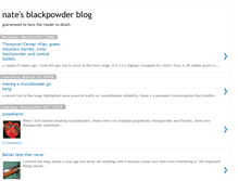 Tablet Screenshot of blackpowderblog.blogspot.com