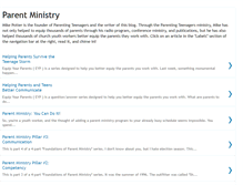 Tablet Screenshot of parentministry.blogspot.com